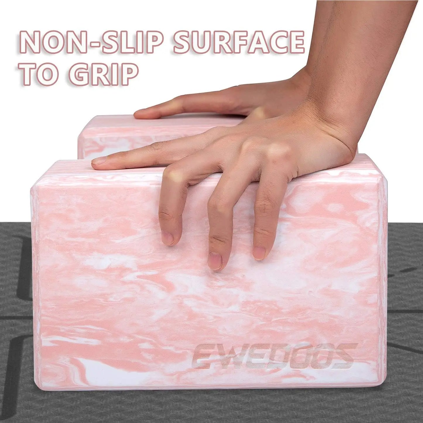 Eco Friendly Yoga Blocks 2 Pack Non Slip EVA Foam