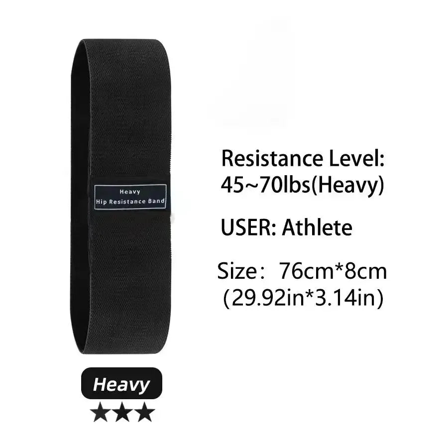 Elastic Fabric Glute And Thigh Resistance Bands Workout