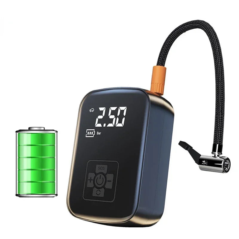 Portable Electric Bicycle Pump 150 PSI With Digital Display