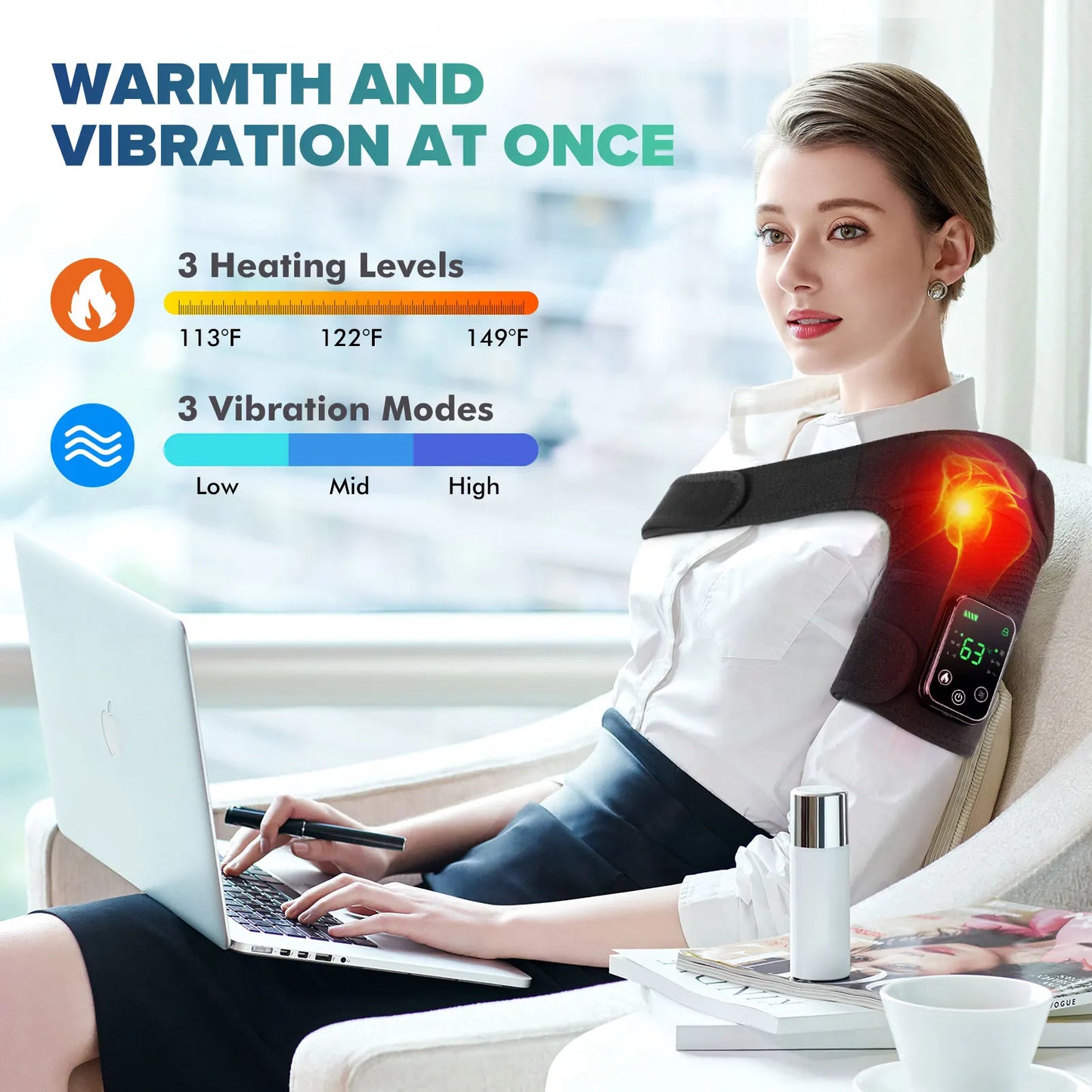 Hailicare Knee Heating Massager for Joint Pain Relief