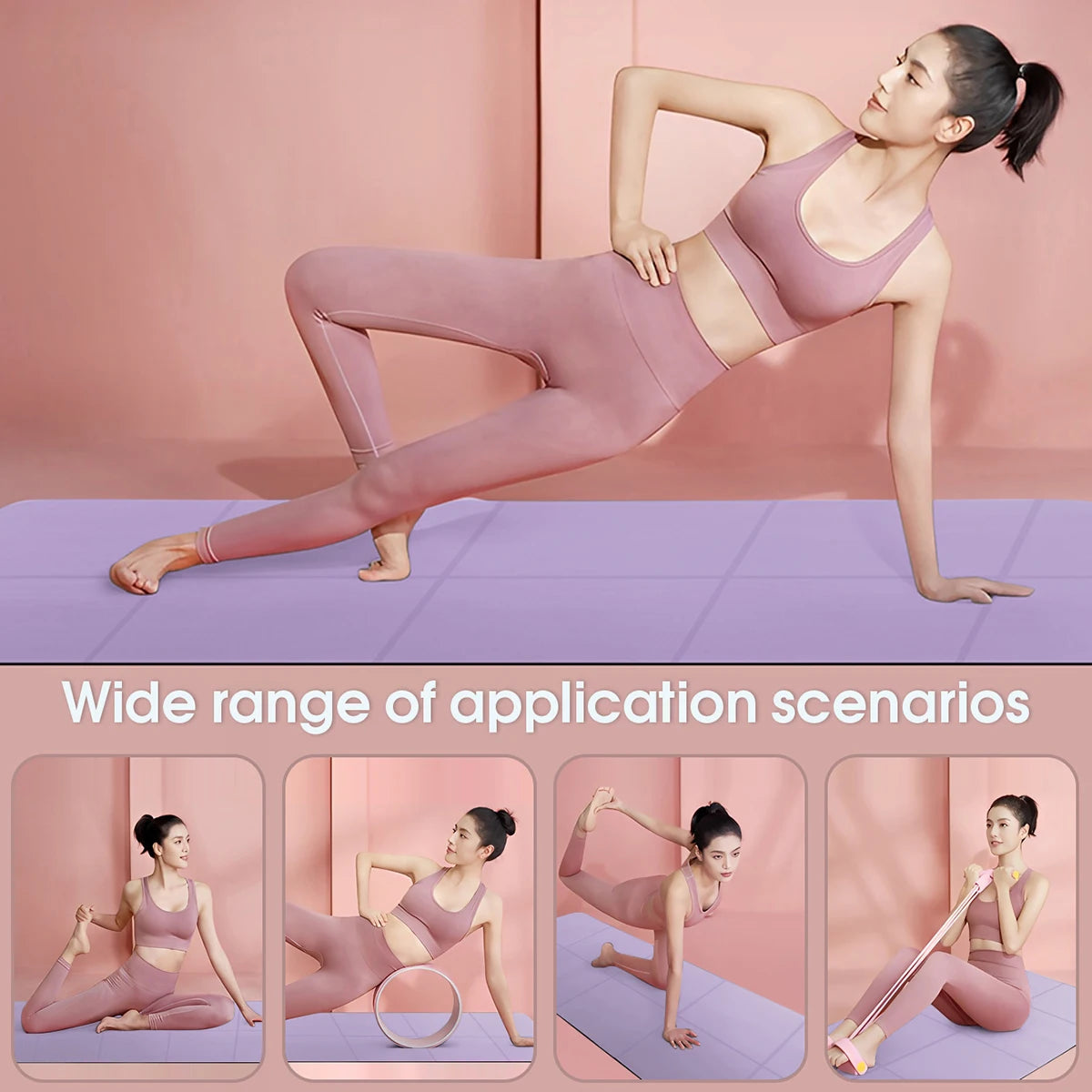Foldable Travel Yoga Mat Eco Friendly Natural Rubber