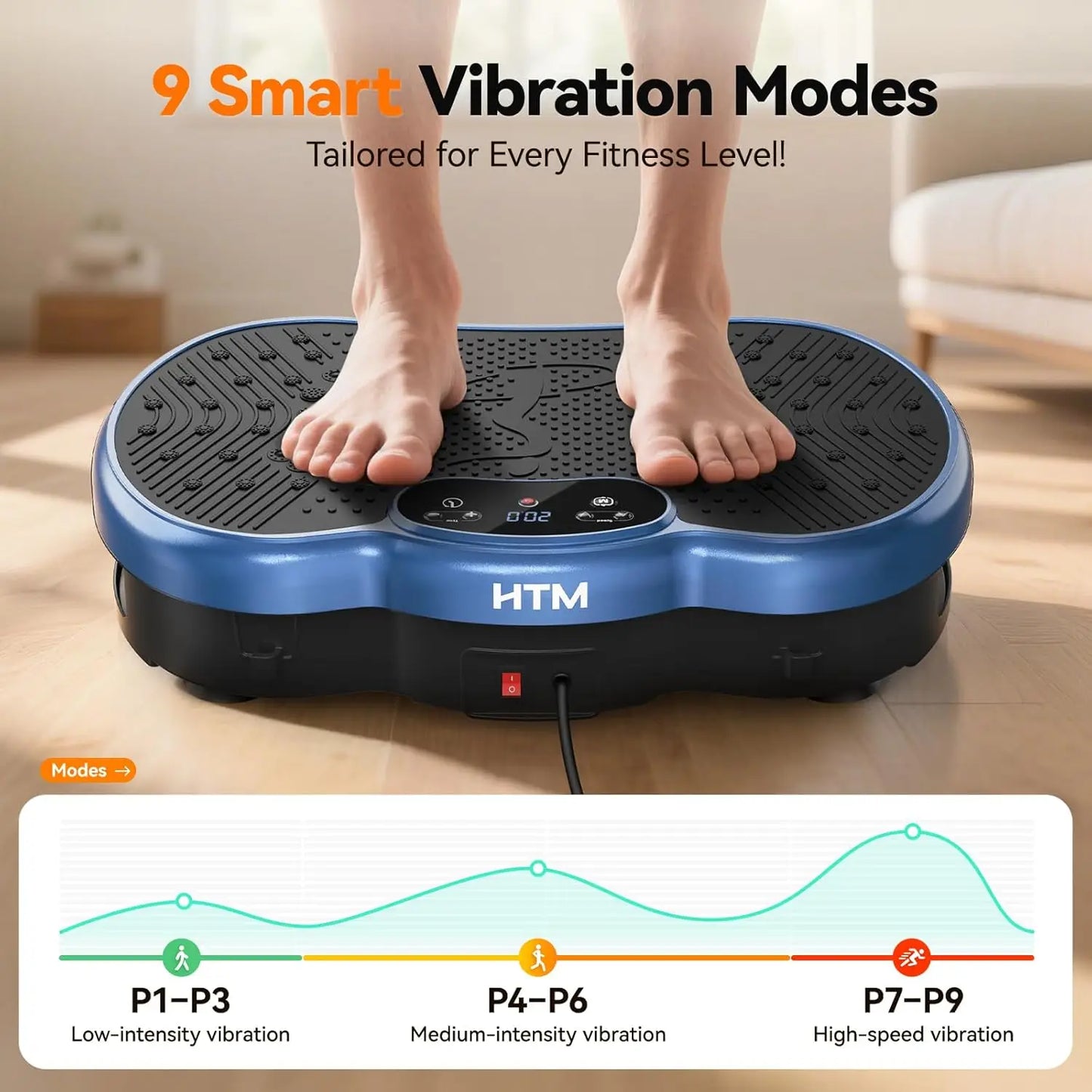 HTMM Fitness Vibration Plate 120 Speed Levels