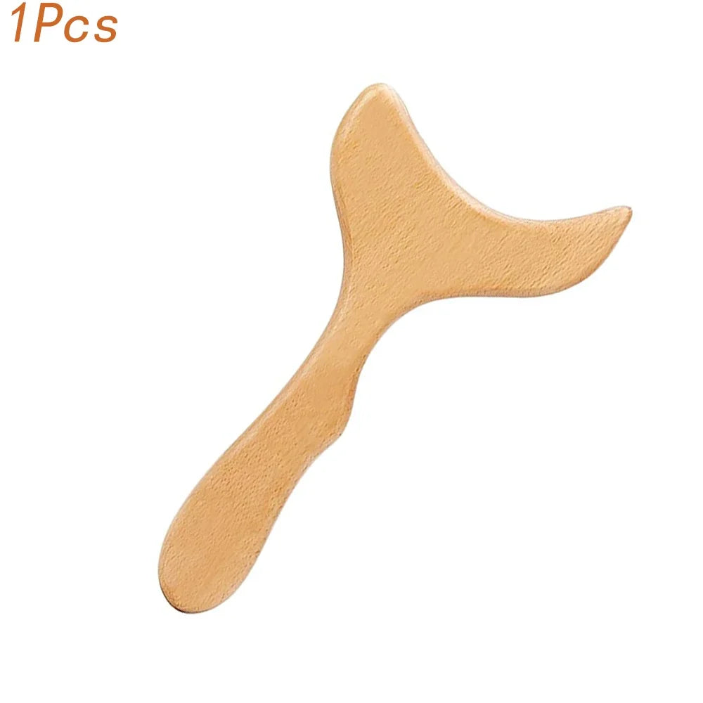 Jecaliz Wooden Massager Lymphatic Drainage Guasha Roller
