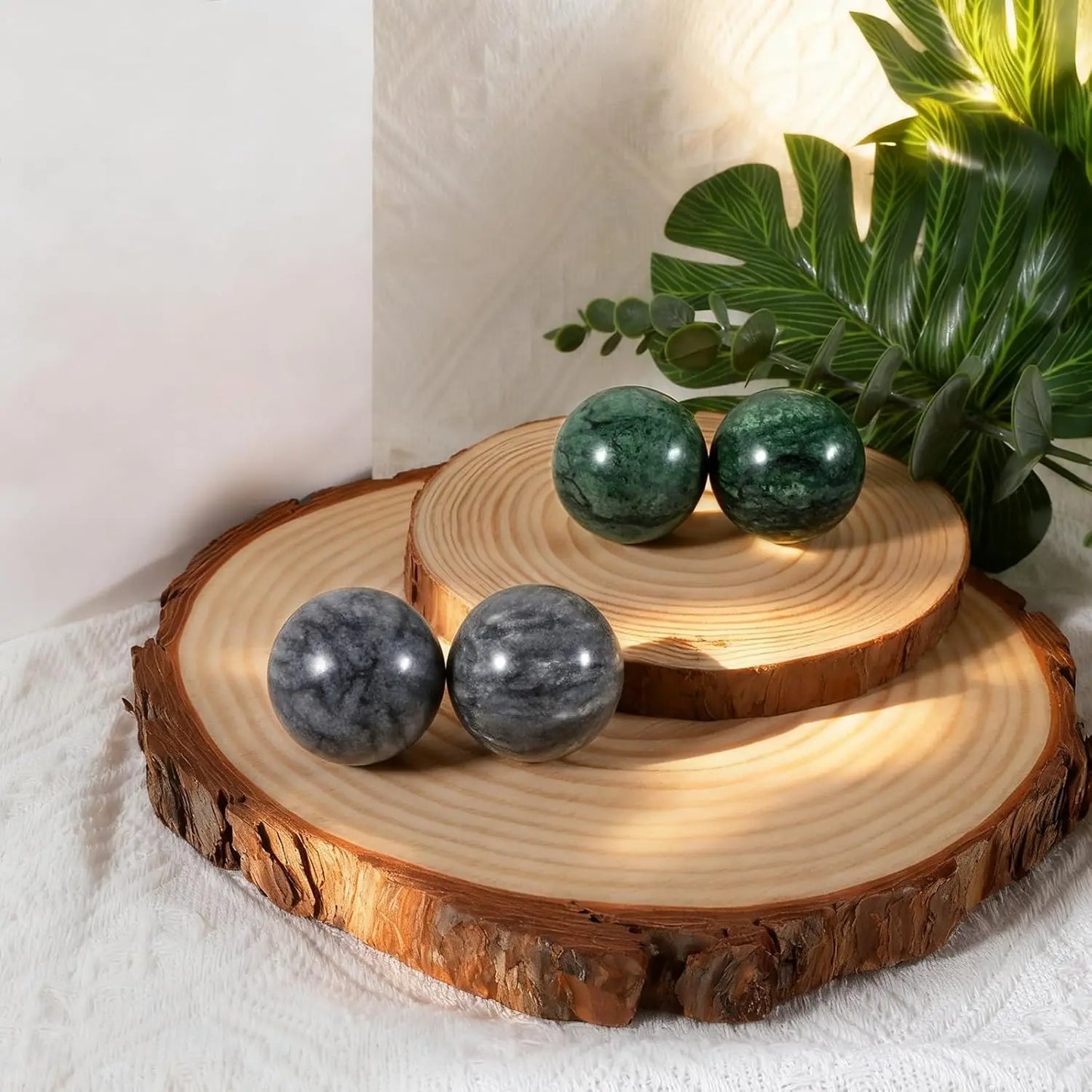 2 Pack Hand Therapy Balls With Pouch For Stress Relief
