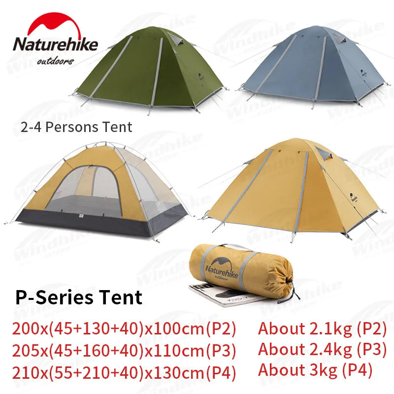 Naturehike Portable Waterproof Double Layer Tent 2 3 Persons