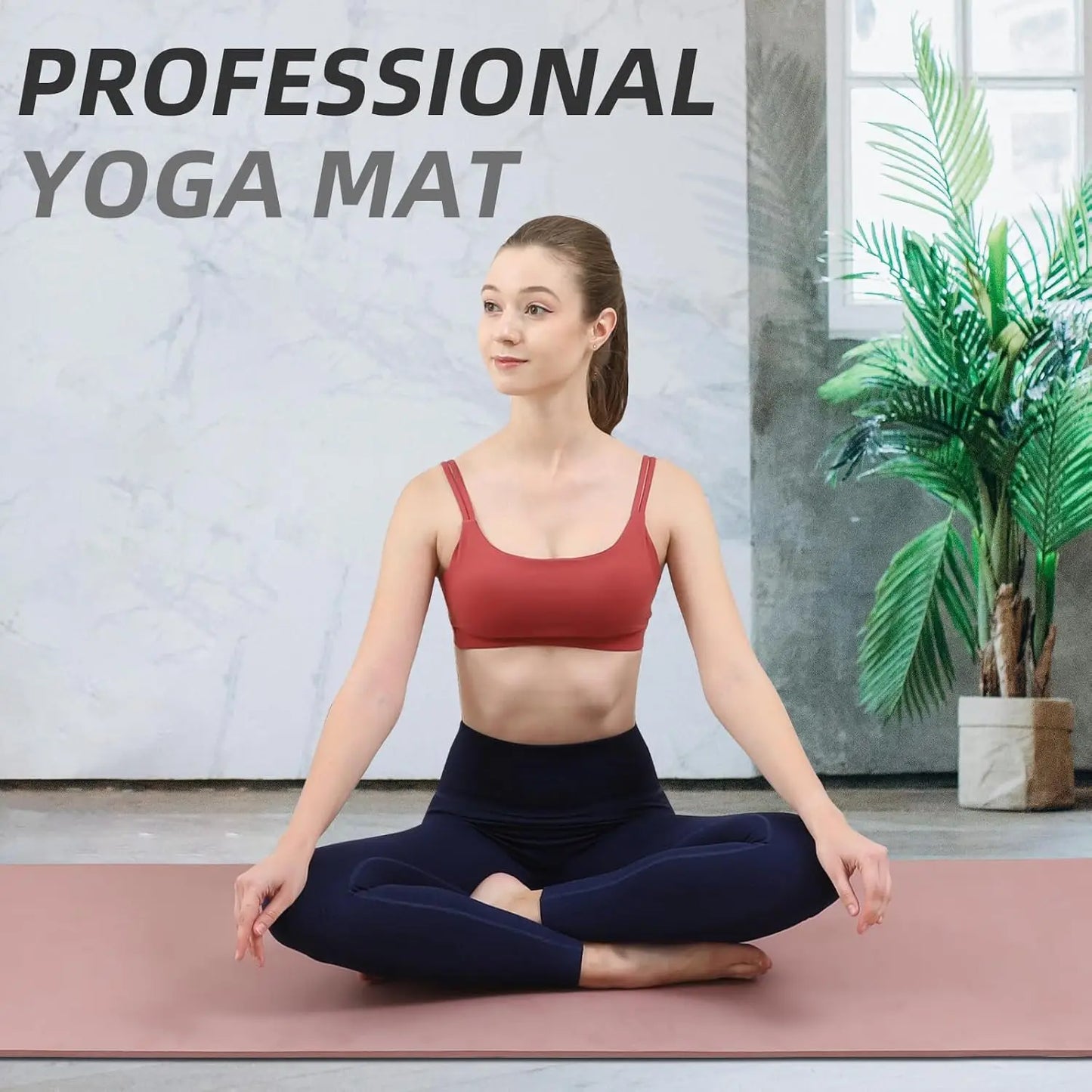 Extra Thick Yoga Mat TPE Anti Slip Lightweight