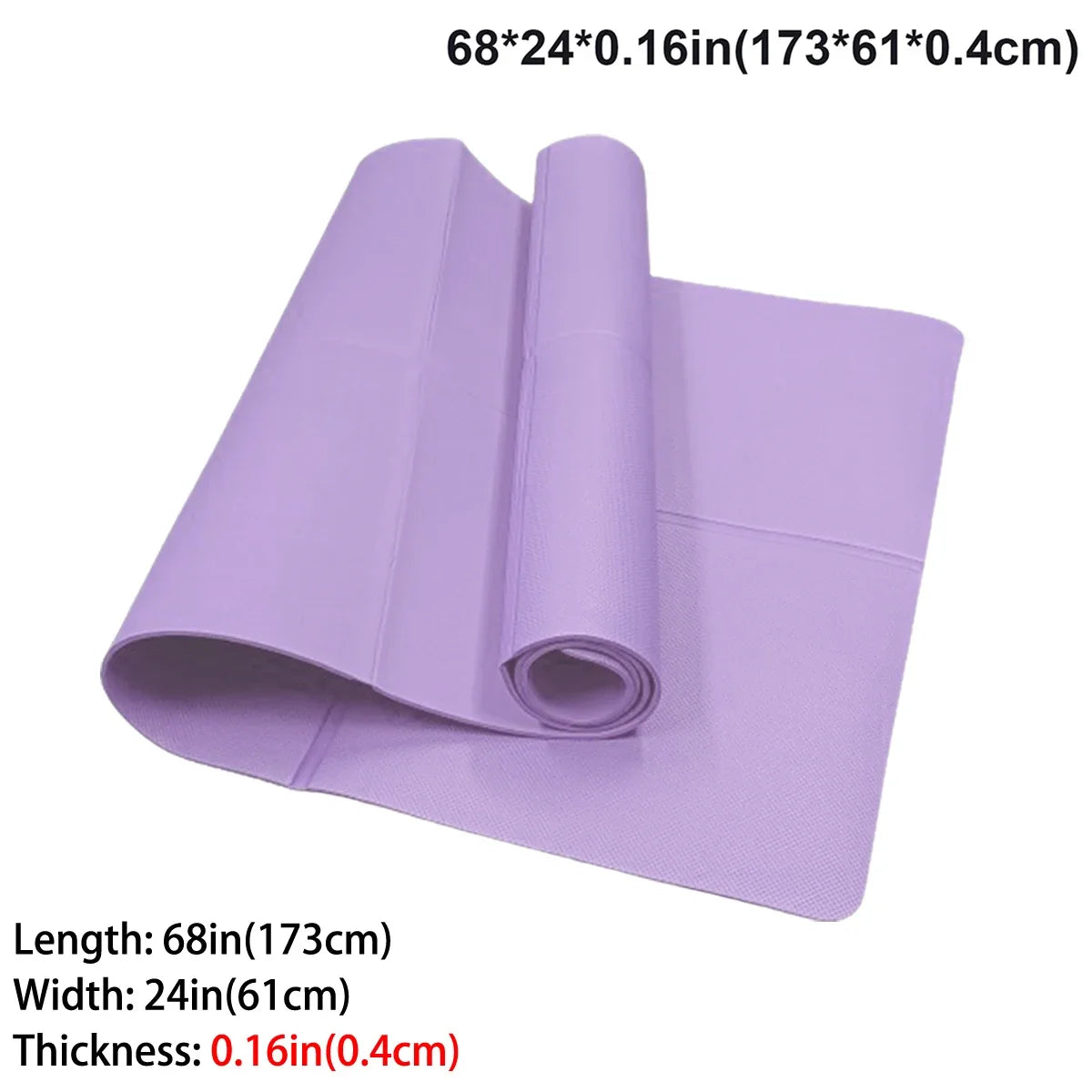 Foldable Travel Yoga Mat Eco Friendly Natural Rubber