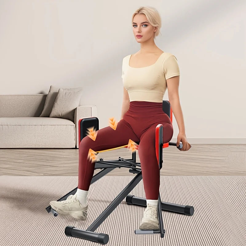 KBQ Hip Abductor Machine With Adjustable Resistance Ropes
