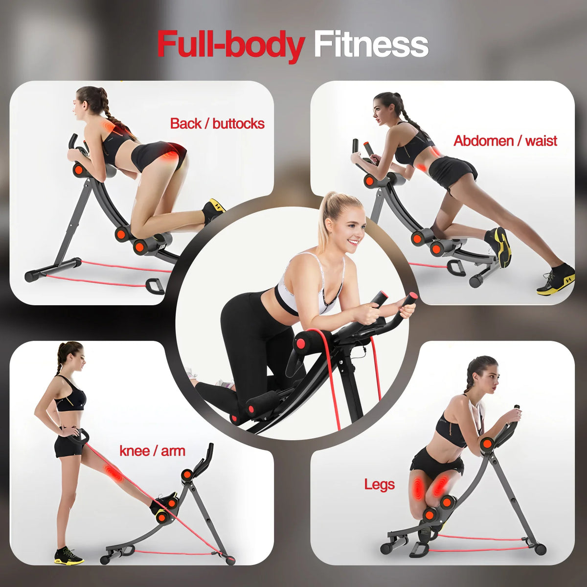 GIKPAL Foldable Ab Machine Core Workout Trainer