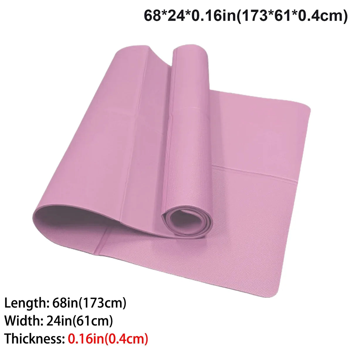 Foldable Travel Yoga Mat Eco Friendly Natural Rubber