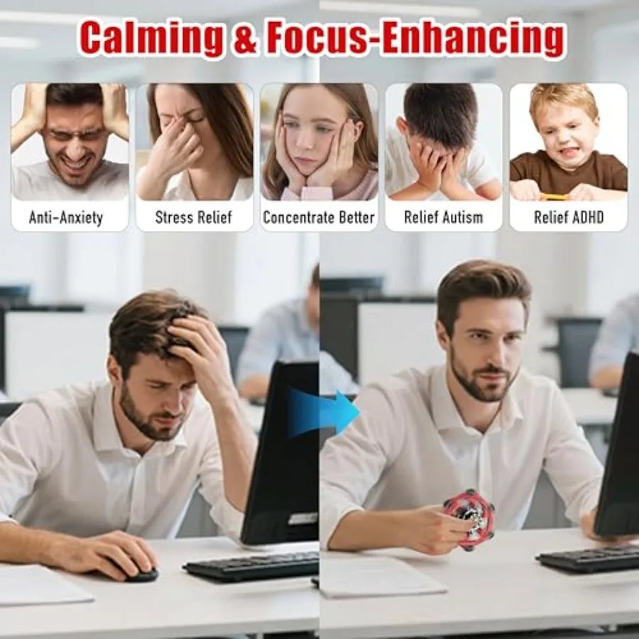 Transformable Spinners 4 Pack For Anxiety Relief