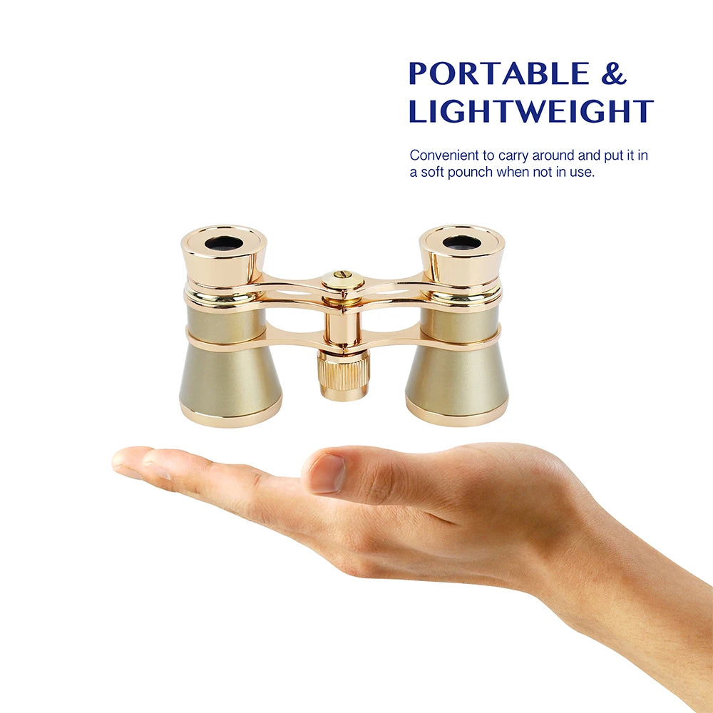 Opera Glasses Binoculars 3X25 Theater Glasses With Chain