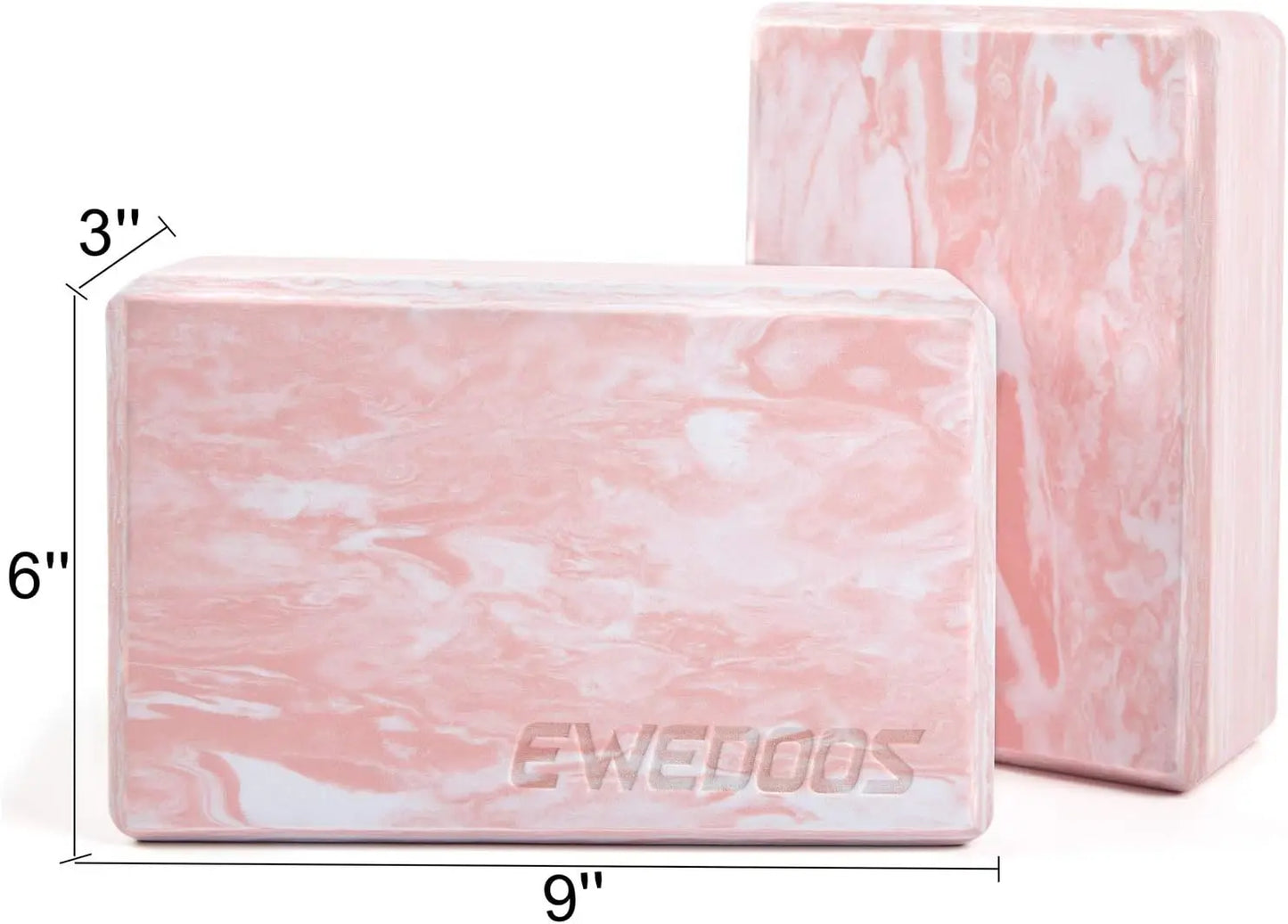 Eco Friendly Yoga Blocks 2 Pack Non Slip EVA Foam