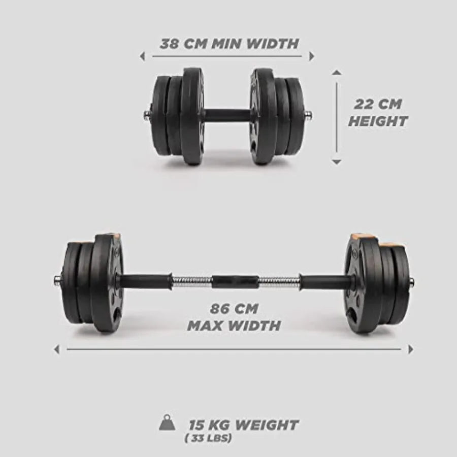 Yao Hui Huang Fitness Adjustable Dumbbells 2 In 1 Barbell