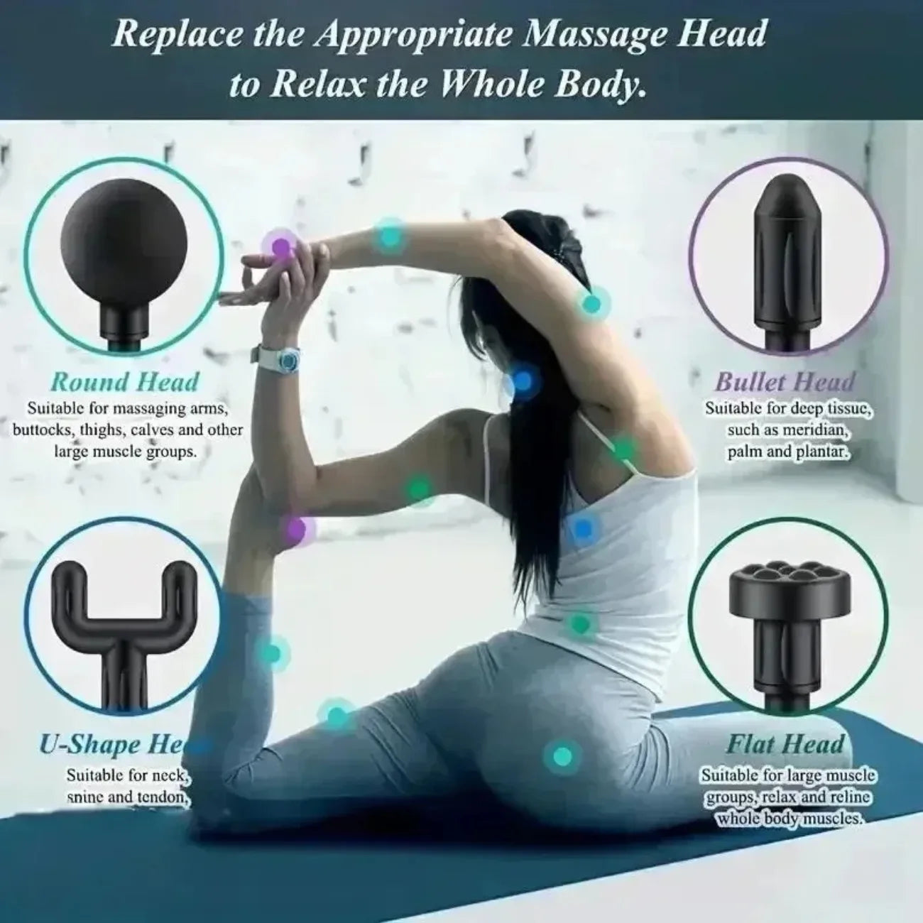 DIAMRI Mini USB Massage Gun Portable Fascia Relaxer