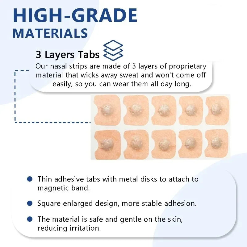 Nasal Breathing Dilators Magnetic Strips for Snoring Relief