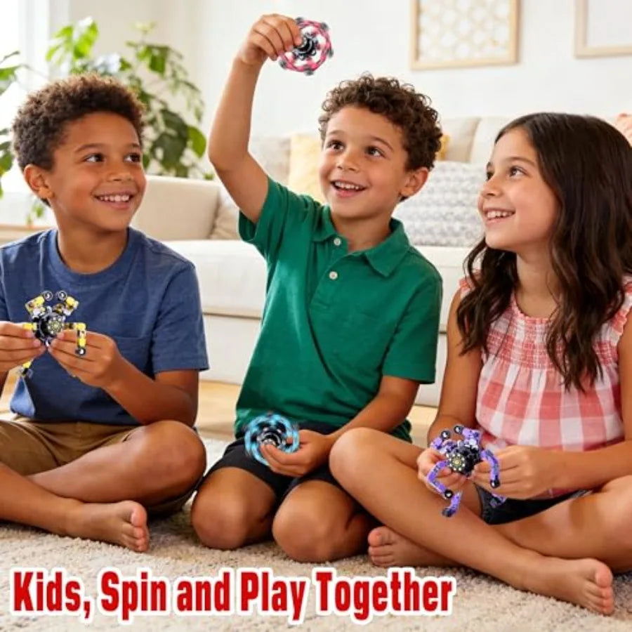 Transformable Spinners 4 Pack For Anxiety Relief