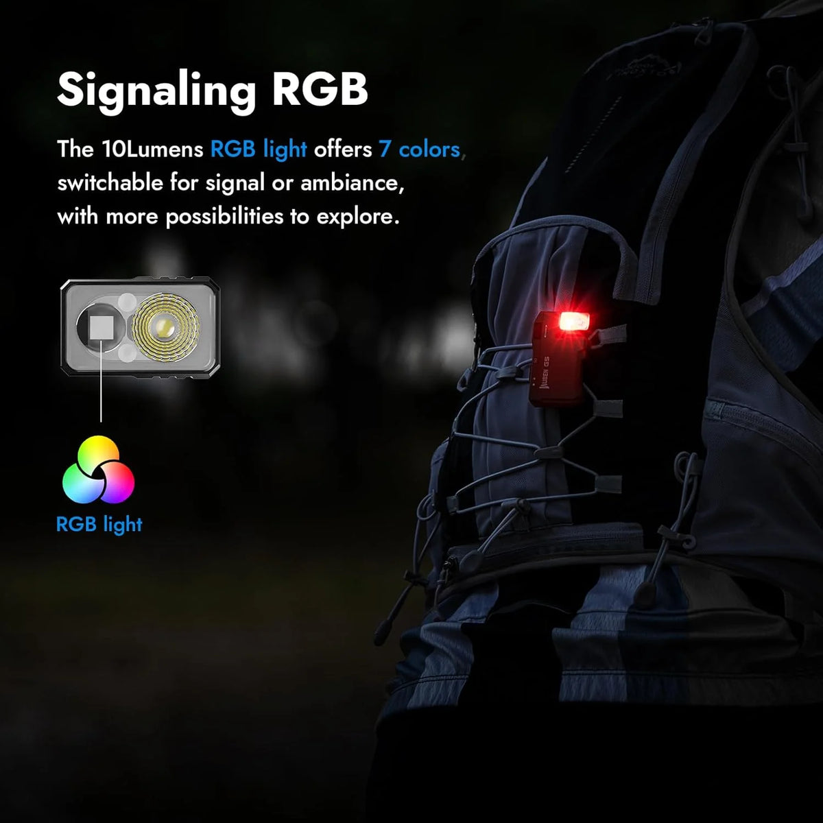 WUBEN G5 Rechargeable Dual Light EDC Flashlight