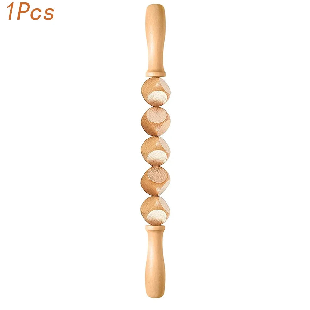 Jecaliz Wooden Massager Lymphatic Drainage Guasha Roller