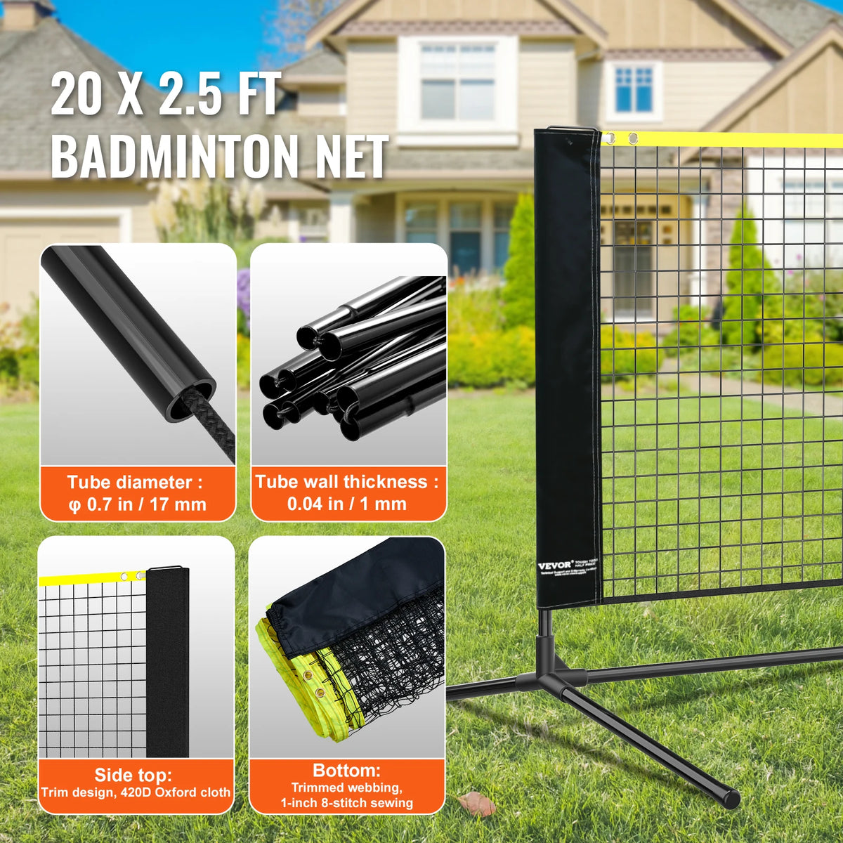 SucceBuy Portable Multi Sport Badminton Net Set