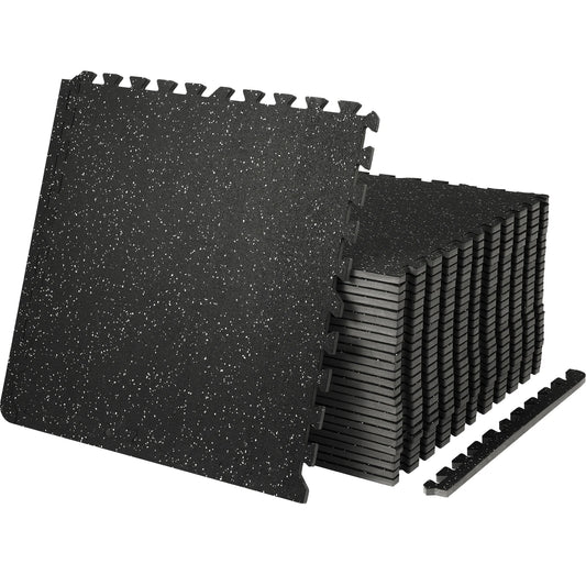 SucceBuy Interlocking Gym Floor Mats EVA Rubber Waterproof