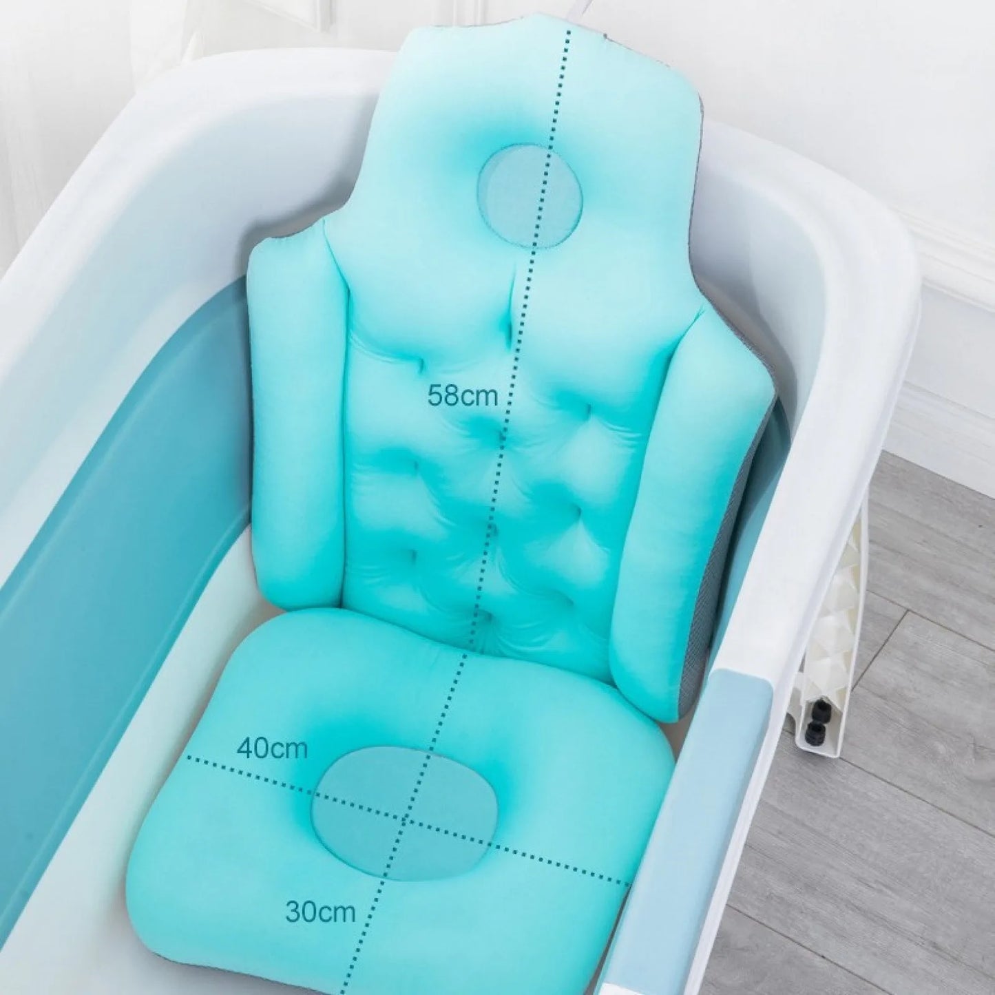 Bath Pillow Full Body Spa Cushion For Tub Anti Slip