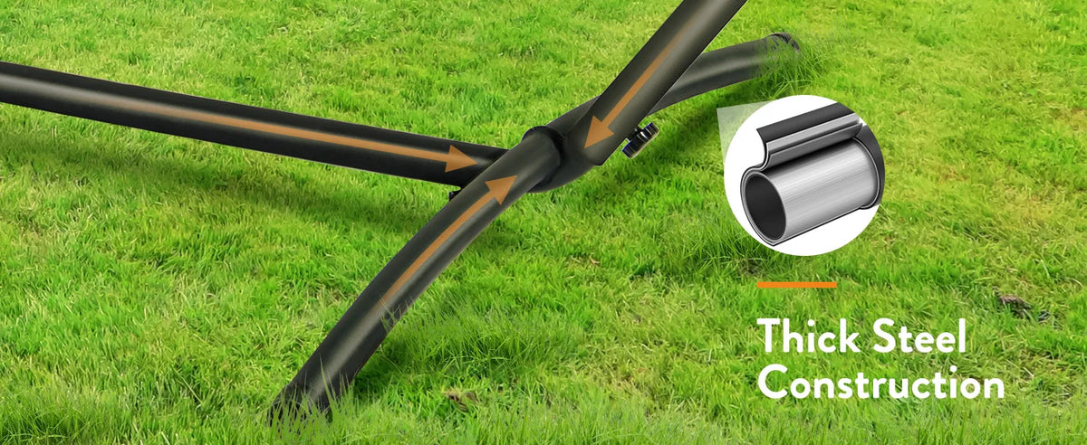 GYROOR Adjustable Hammock With Steel Stand