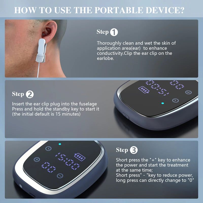 Sleep Aid Device CES Stimulation Therapy 600mAh Handheld