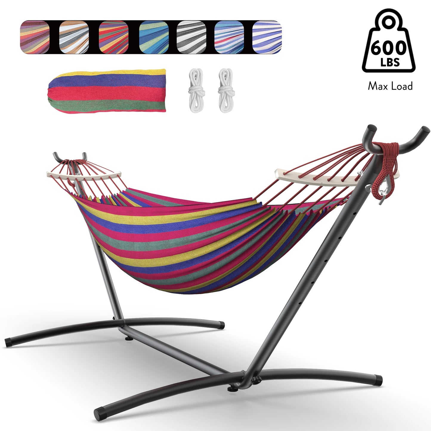 GYROOR Adjustable Hammock Stand 600lb Capacity