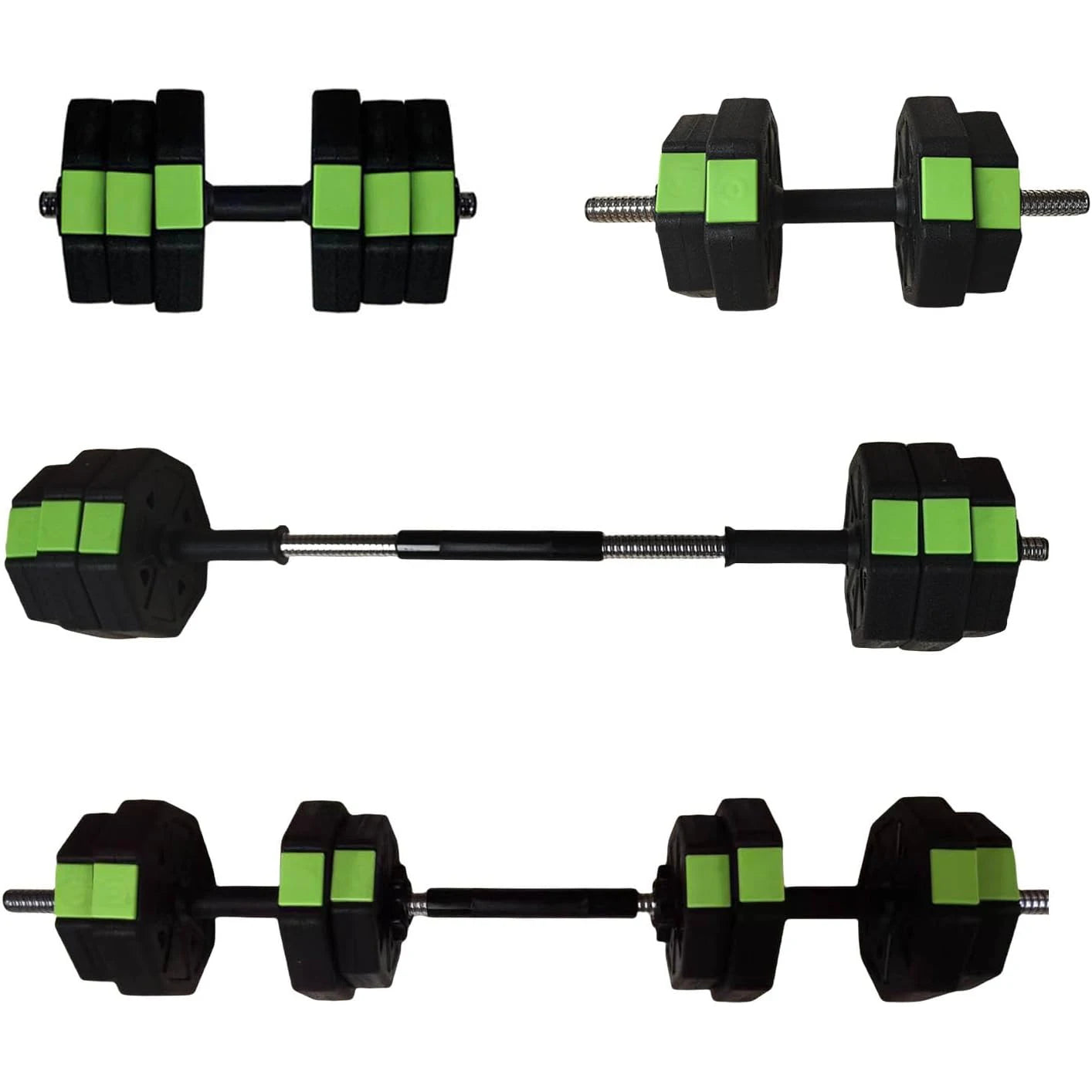 HiMISS Adjustable Dumbbell Set 2 In 1 Iron Handle
