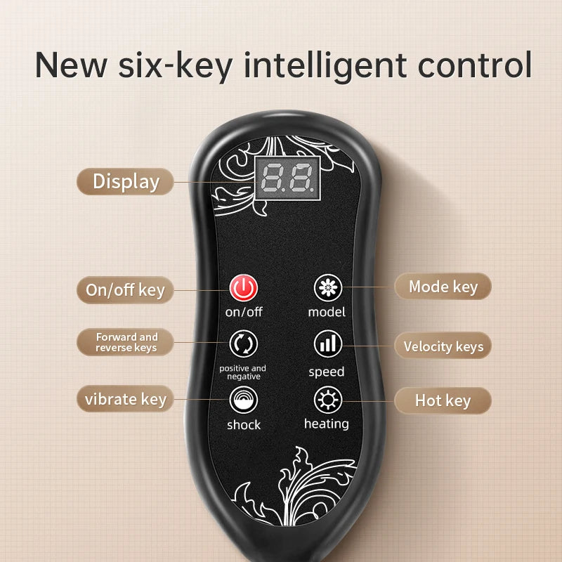 Leercon Neck Massager With Heat 3D Kneading Pillow