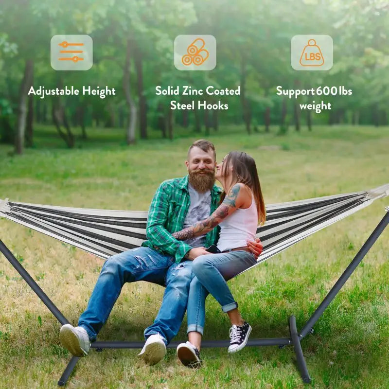GYROOR Adjustable Hammock Stand 600lb Capacity
