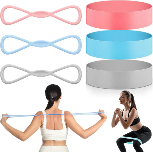 Resistance Bands Set 6 Pack For Yoga And Strength Training