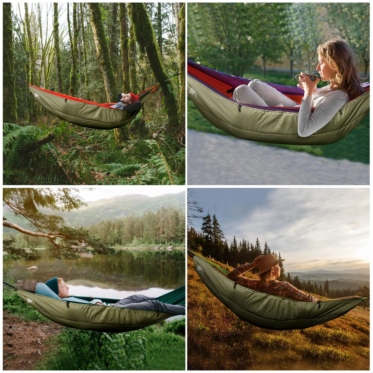 Insulated Hammock Underquilt Sleeping Bag Blanket for Camping