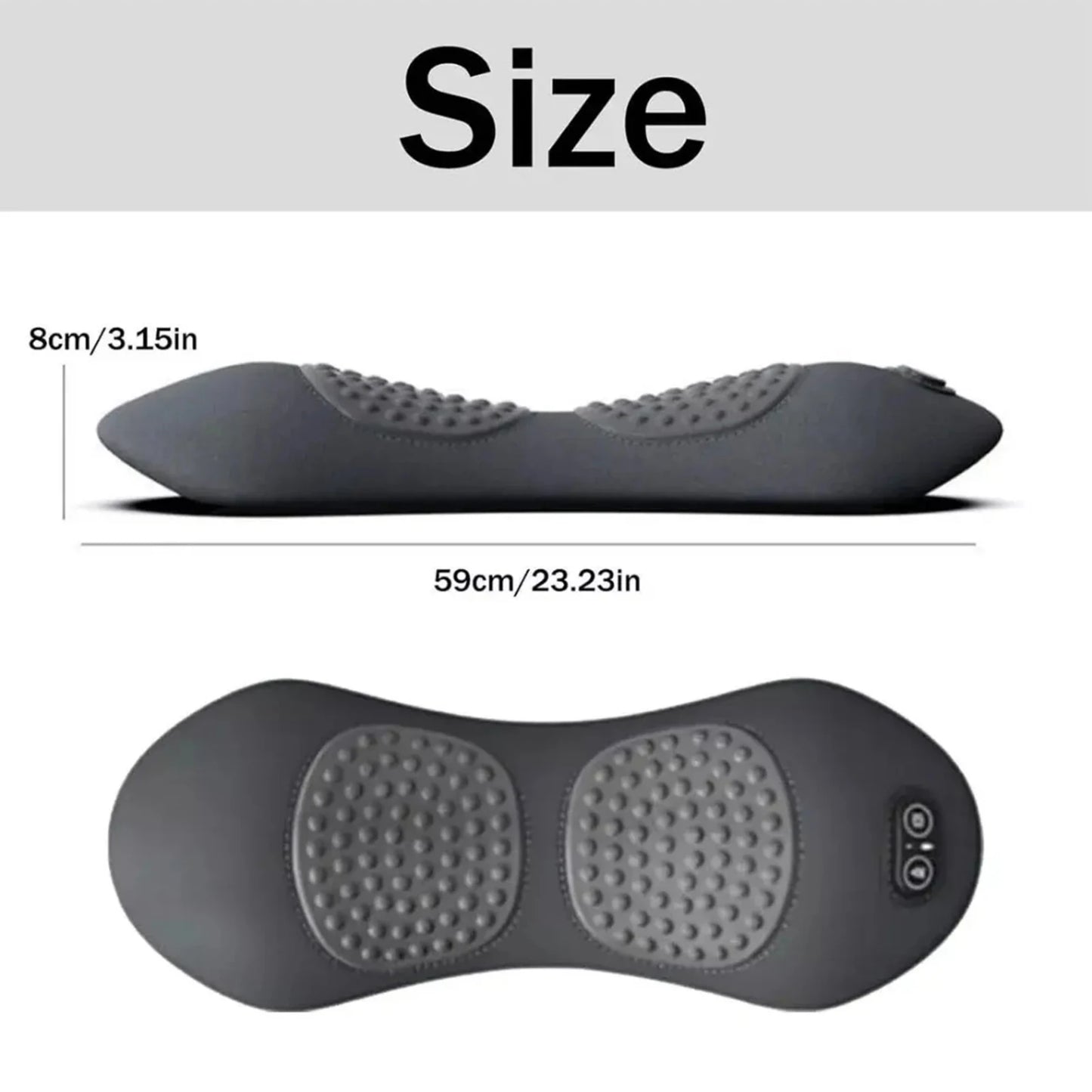 APWIKOGER Electric Lumbar Support Pillow With Heat Massager