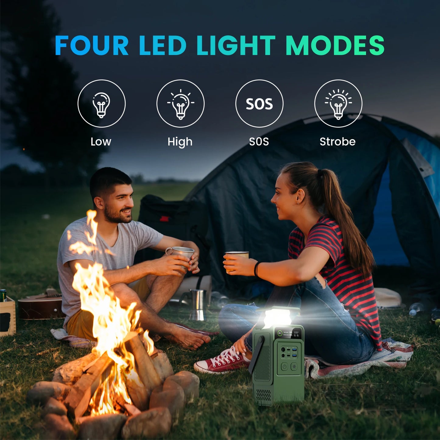 CTOLITY 200W Power Station Lifepo4 192Wh Portable Charger