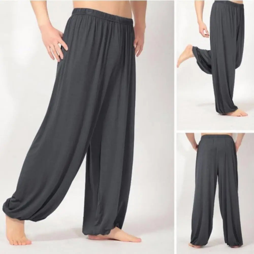 Sanwood Men Casual Baggy Yoga Harem Pants