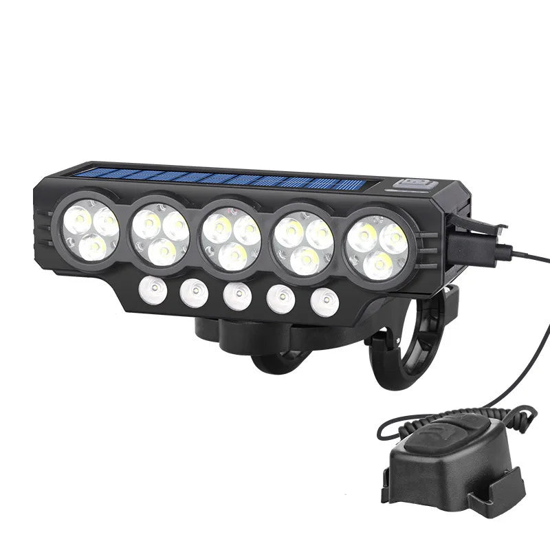 20LED Solar Bicycle Front Lamp High Brightness Bike Light