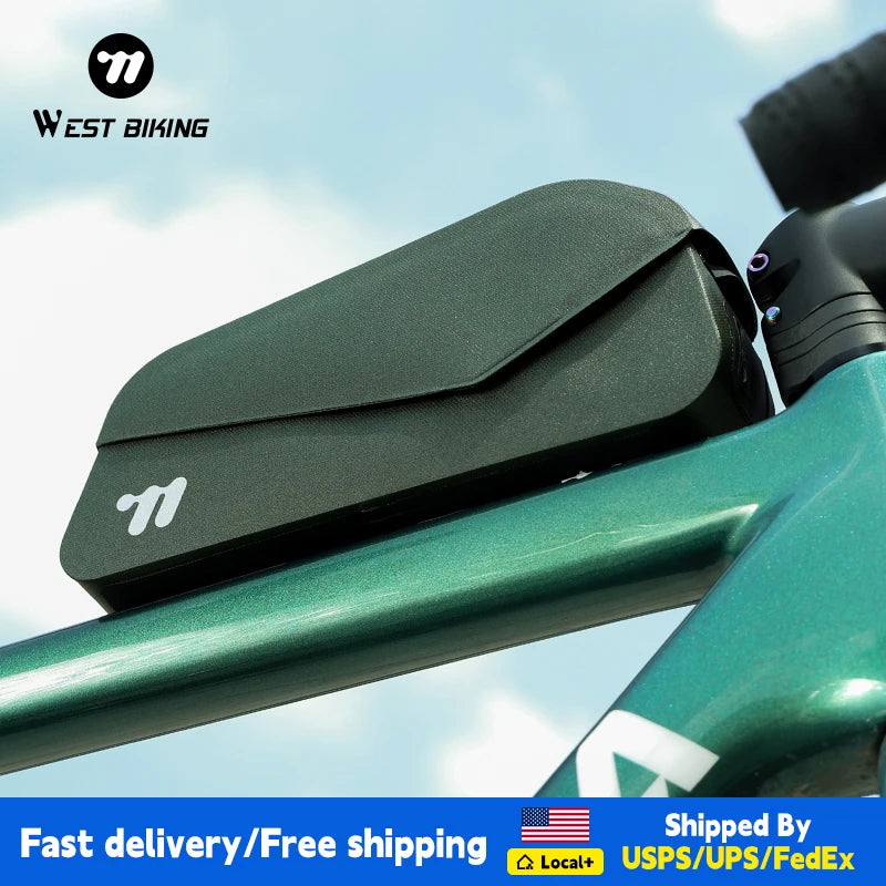West Biking Magnetic Flip Cover Tube Bag for Bicycle