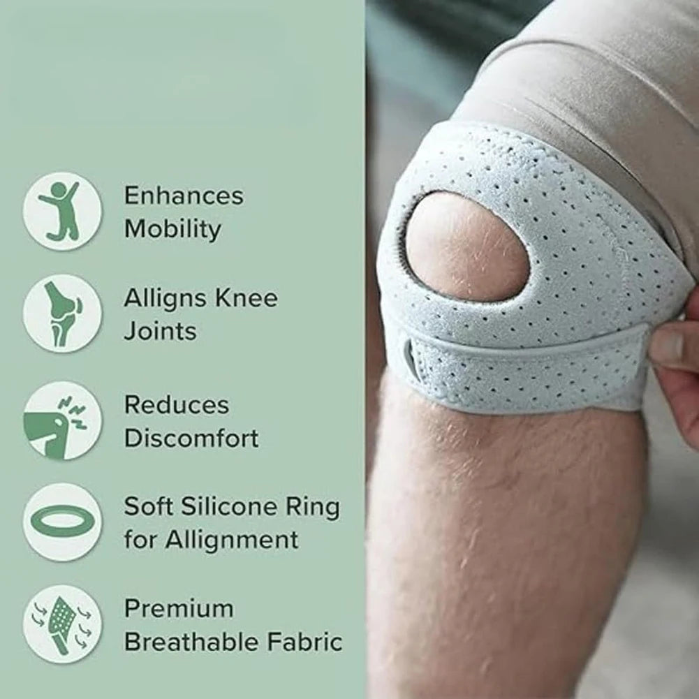 Patella Knee Support Adjustable Compression Sleeve Arthritis