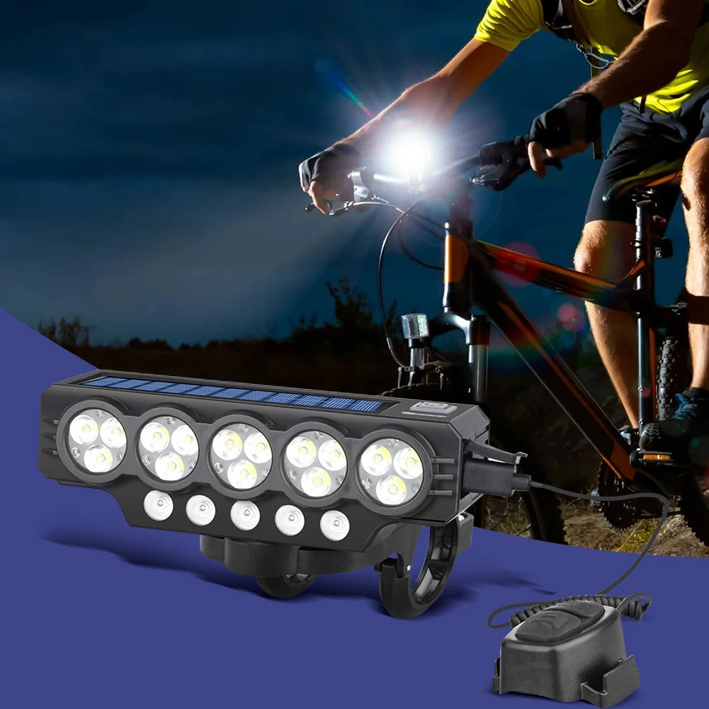 20LED Solar Bicycle Front Lamp High Brightness Bike Light