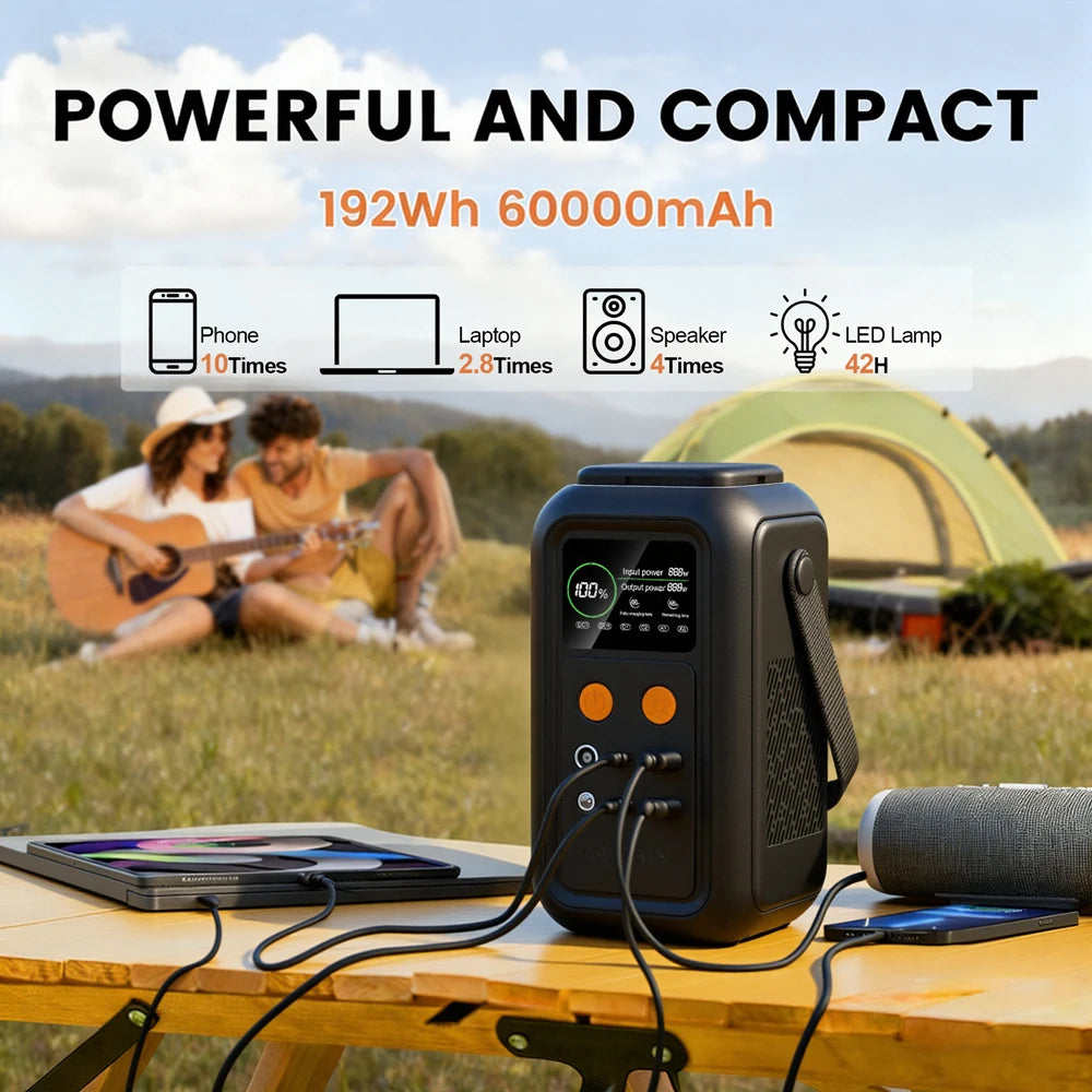 CTOLITY 200W Power Station Lifepo4 192Wh Portable Charger