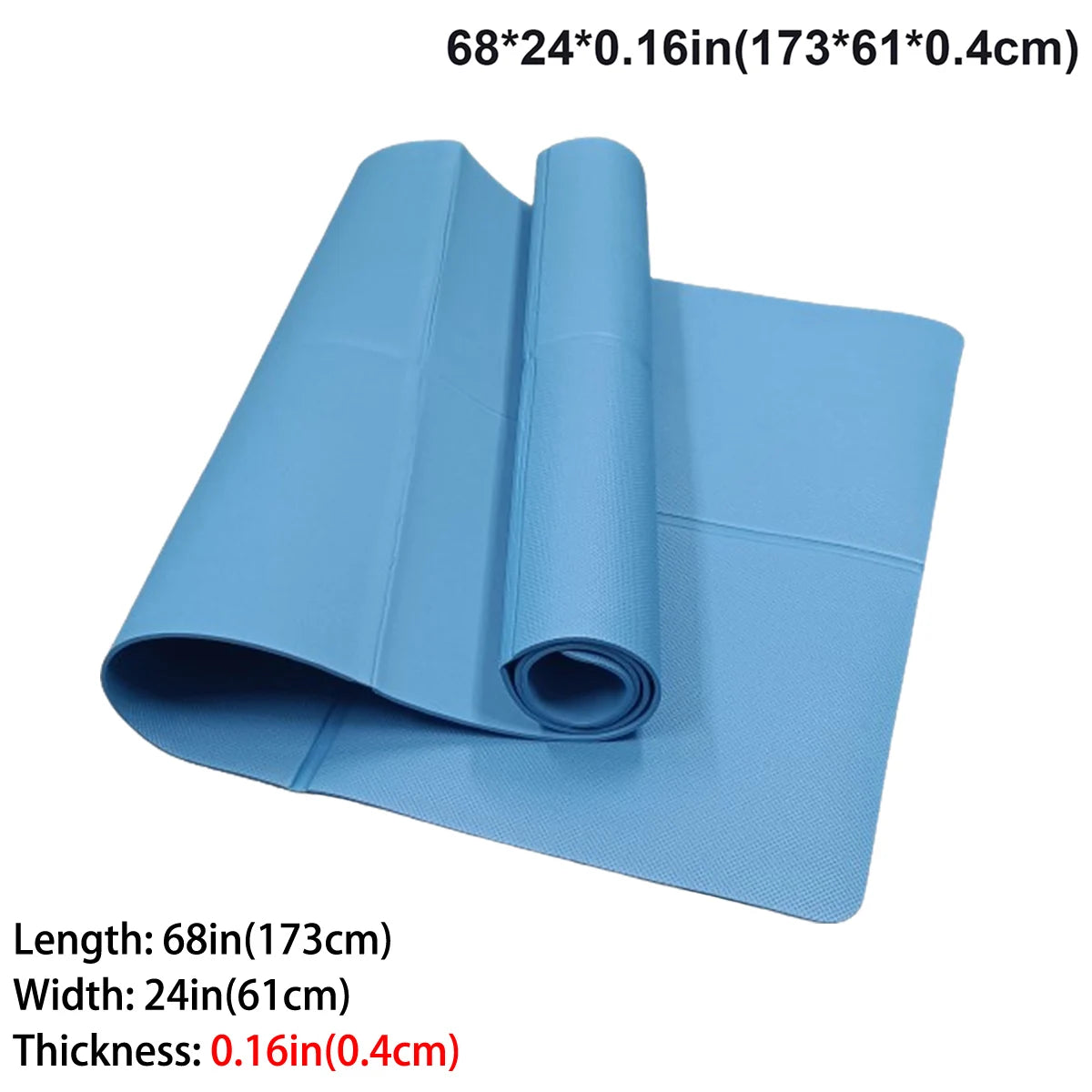 Foldable Travel Yoga Mat Eco Friendly Natural Rubber