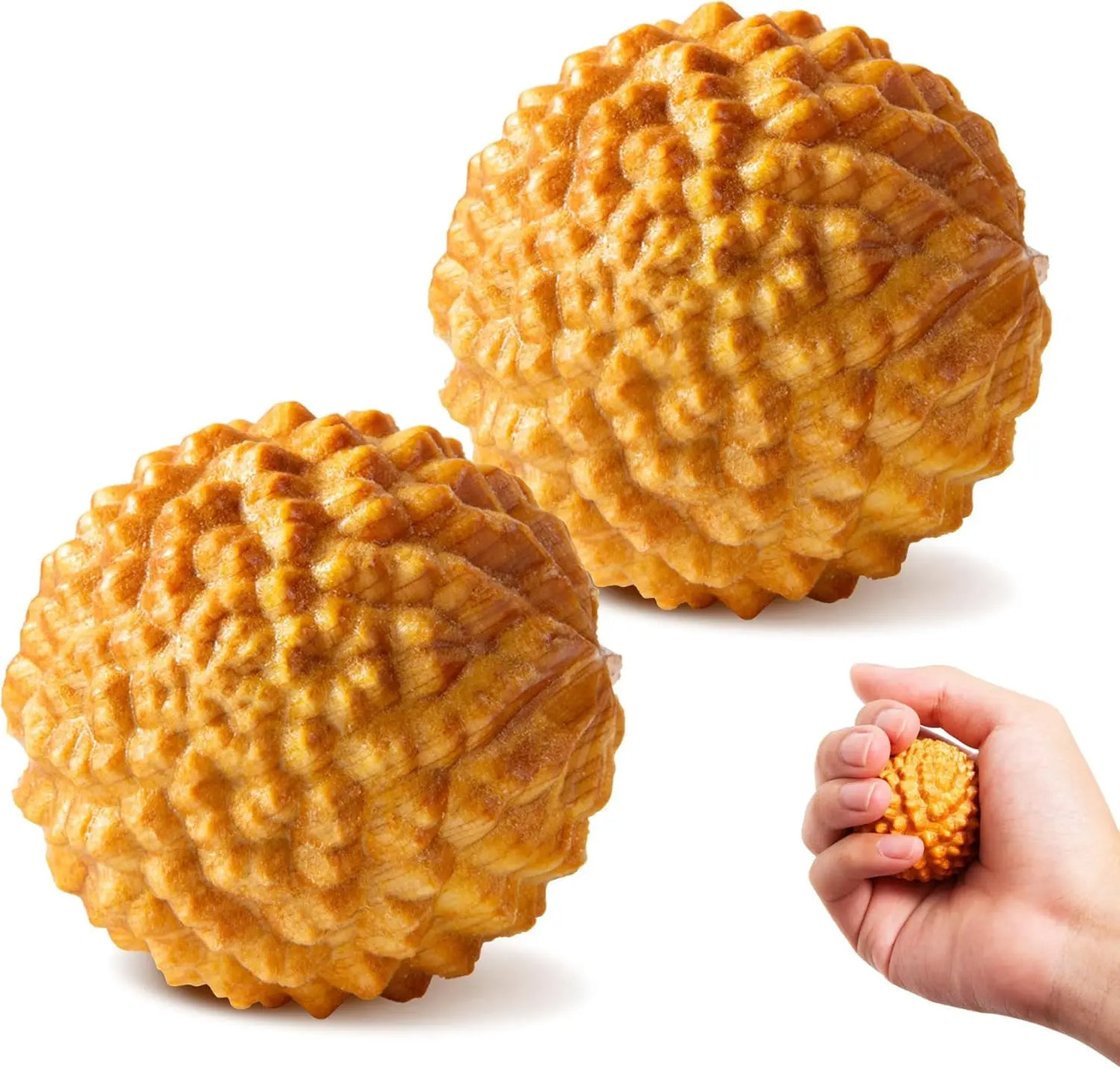 Wooden Massage Ball Acupressure 2 Pack for Labor Pain Relief