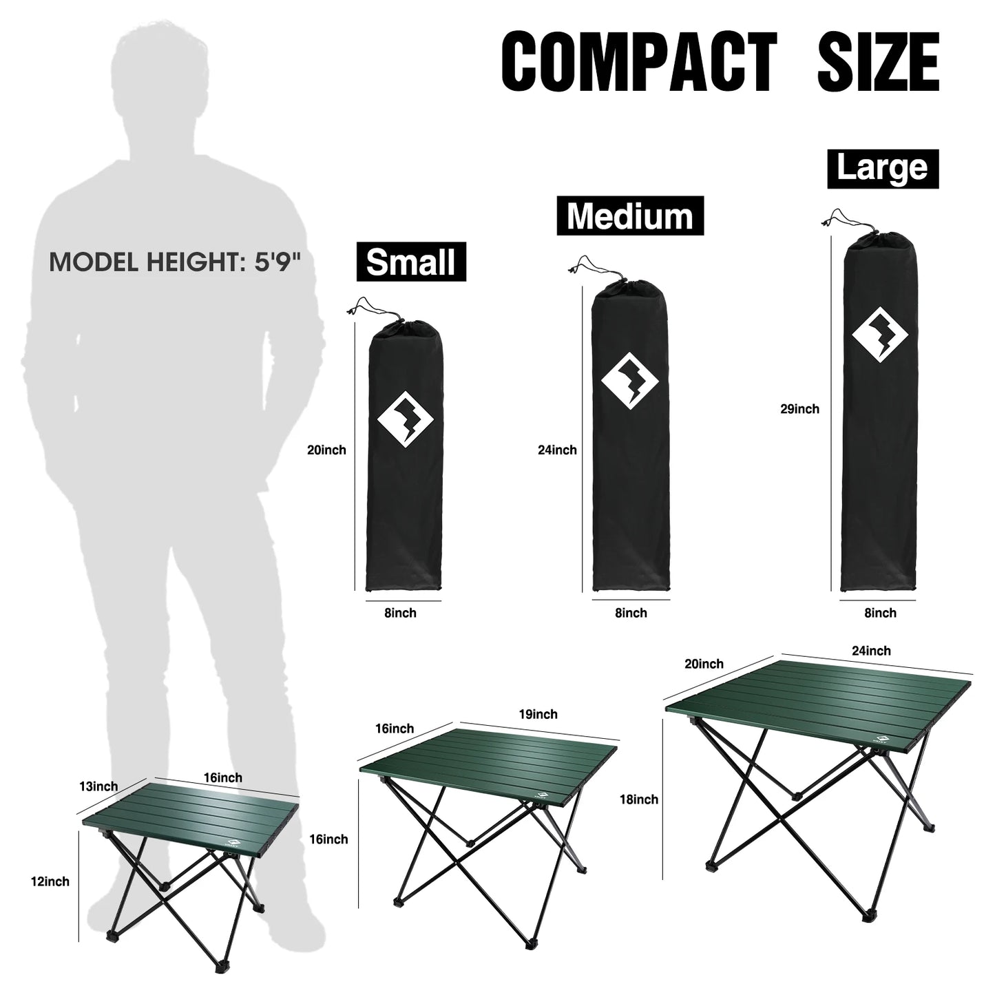Villey Ultralight Aluminum Folding Camping Side Table