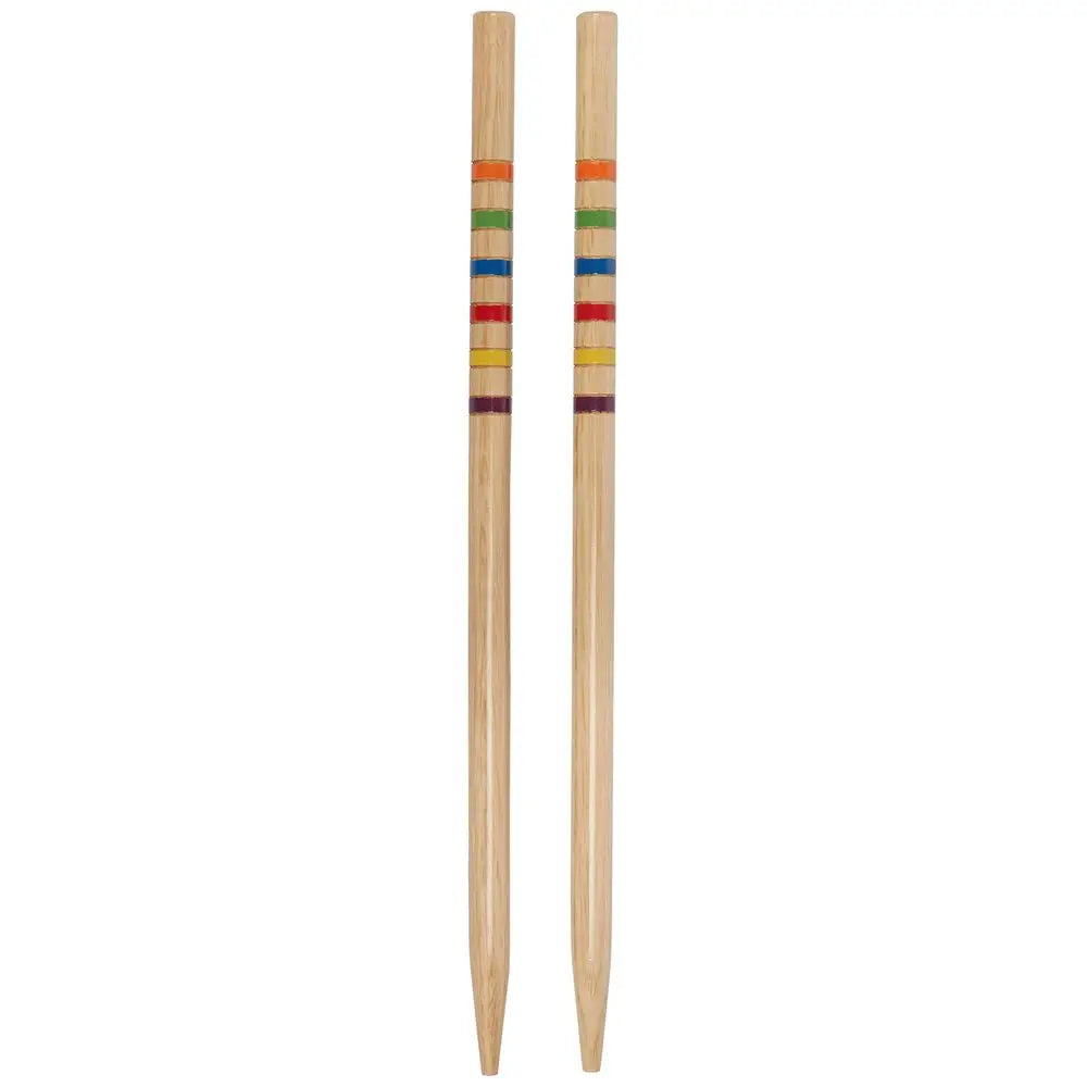 XMSJ Six Player Croquet Set With Wooden Mallets Carry Case