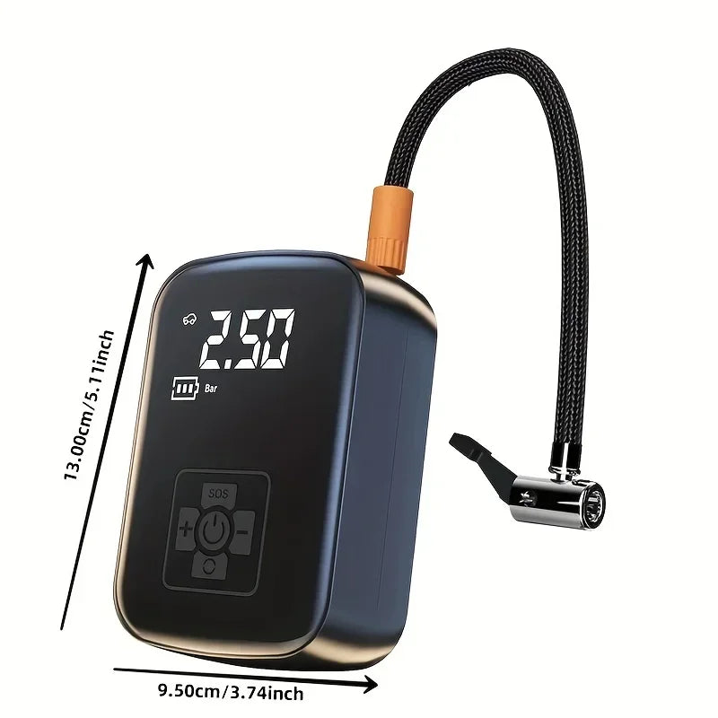 Portable Electric Bicycle Pump 150 PSI With Digital Display