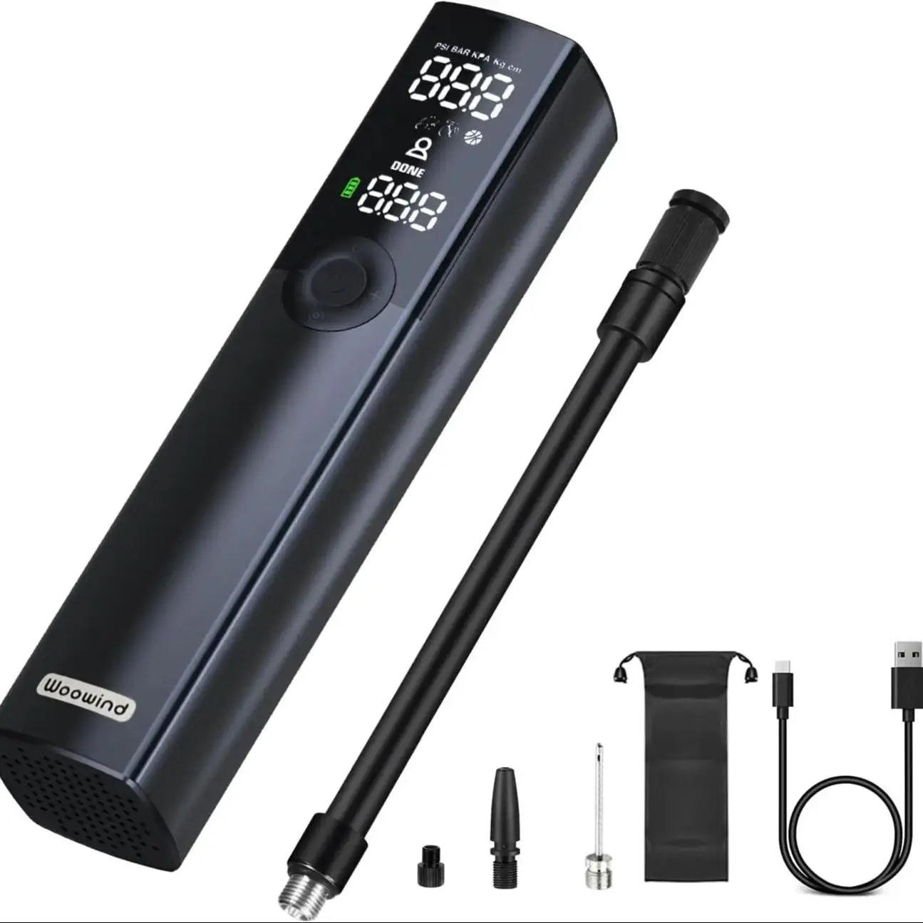 Woowind BP188 Electric Bike Pump 120 PSI Tire Inflator