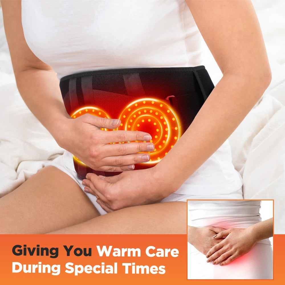 Hailicare Heating Vibration Massager Belt For Back And Waist