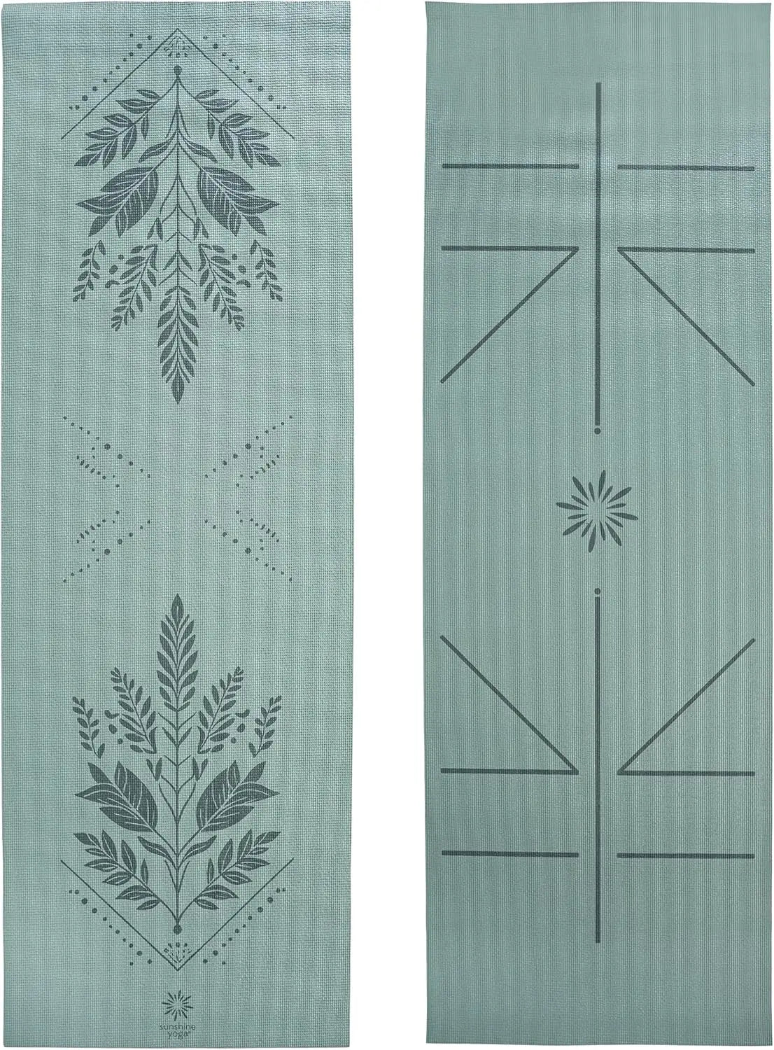 Non Slip Yoga Mat With Alignment Lines For Pilates Gym